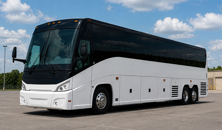 56-passenger charter bus available in Mount Vernon, NY